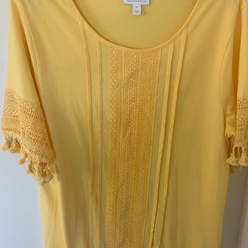 Charter Club Yellow Top